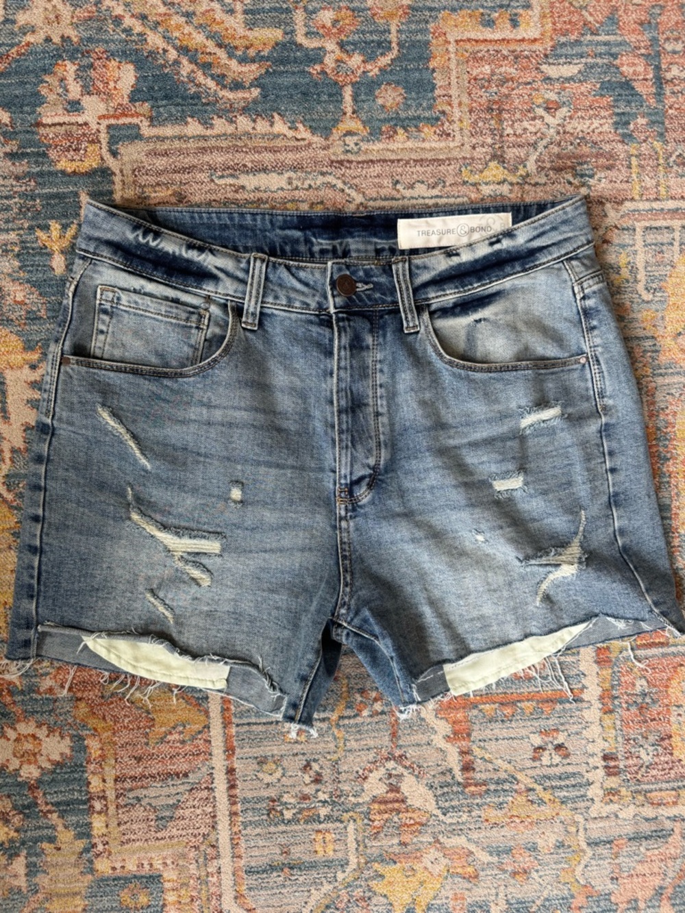 Treasure and Bond Foster Boyfriend High Rise Shorts size 30